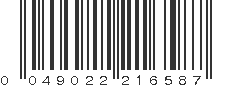 UPC 049022216587