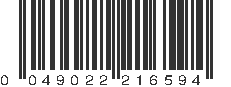 UPC 049022216594