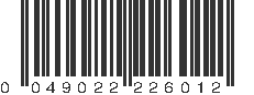 UPC 049022226012