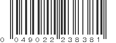 UPC 049022238381