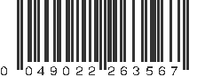 UPC 049022263567