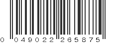 UPC 049022265875