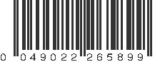 UPC 049022265899