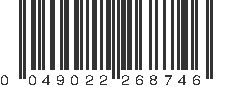 UPC 049022268746