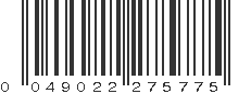 UPC 049022275775