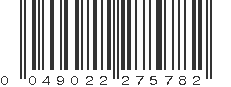 UPC 049022275782