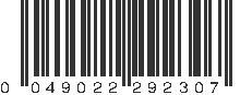 UPC 049022292307