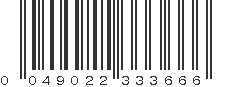 UPC 049022333666