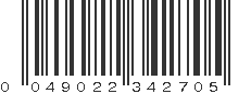 UPC 049022342705