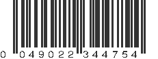 UPC 049022344754