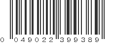 UPC 049022399389