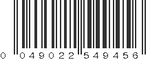 UPC 049022549456