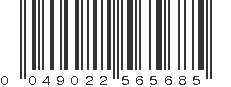 UPC 049022565685