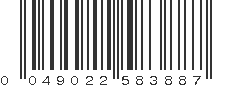 UPC 049022583887