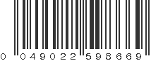 UPC 049022598669