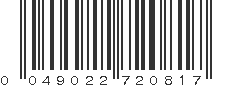 UPC 049022720817