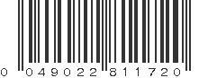 UPC 049022811720