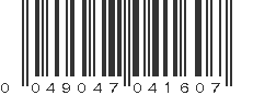 UPC 049047041607