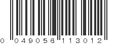 UPC 049056113012