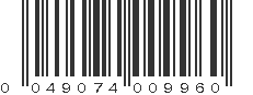 UPC 049074009960