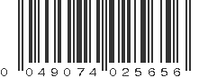 UPC 049074025656