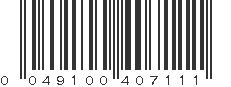 UPC 049100407111