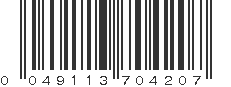 UPC 049113704207