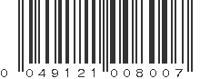 UPC 049121008007