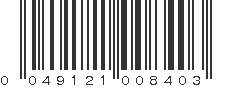 UPC 049121008403