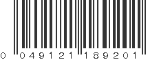 UPC 049121189201