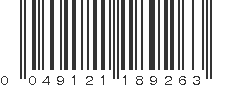 UPC 049121189263