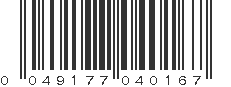 UPC 049177040167