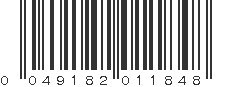 UPC 049182011848