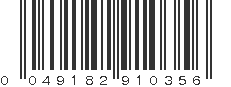 UPC 049182910356