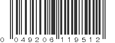 UPC 049206119512