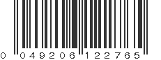 UPC 049206122765