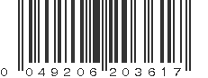 UPC 049206203617