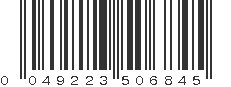 UPC 049223506845