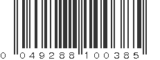 UPC 049288100385