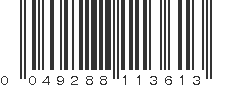 UPC 049288113613