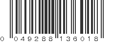 UPC 049288136018