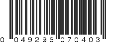 UPC 049296070403