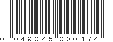 UPC 049345000474