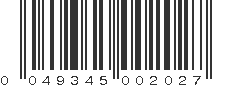 UPC 049345002027