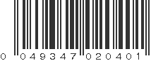 UPC 049347020401