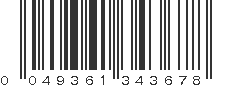 UPC 049361343678