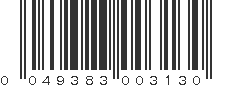 UPC 049383003130