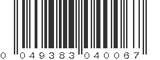 UPC 049383040067