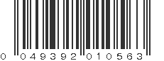 UPC 049392010563