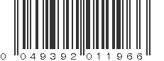 UPC 049392011966